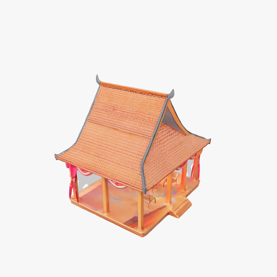 Elegant Thai Pavilion model pack